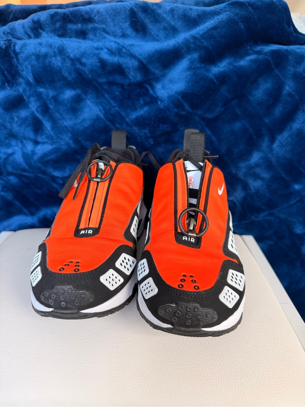 Nike Orange and Black Running Sneakers with White Accents - Picture 2 of 6